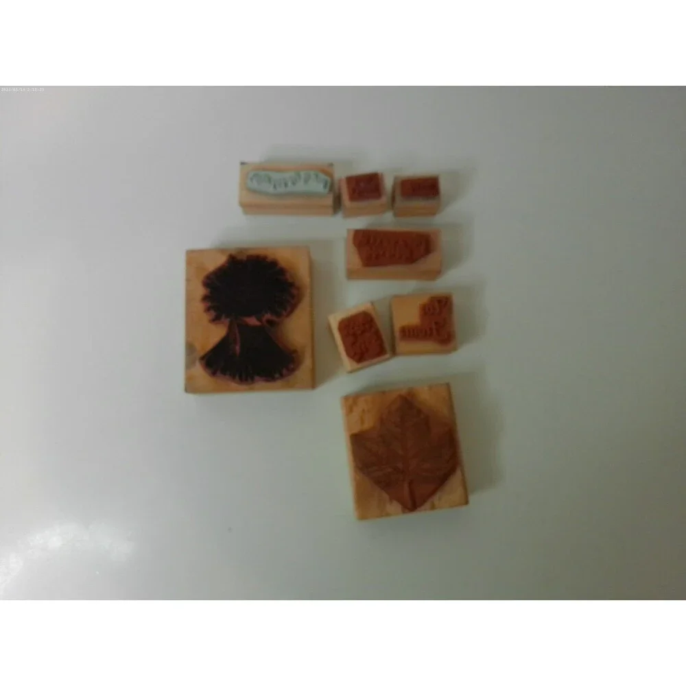 Lot Of 8 Wooden Stamps